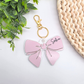 Custom NFC Emergency Contact Bow Tag - Personalized Safety Keychain for Kids & Adults - Tap with Phone Medical ID Acrylic Bag Tag