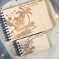 Custom Engraved Ohana Wood Autograph Book - Personalized Travel Keepsake Journal