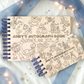 Custom Engraved Toy Friends Wood Autograph Book - Personalized Travel Keepsake Journal