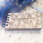 Custom Engraved Toy Friends Wood Autograph Book - Personalized Travel Keepsake Journal
