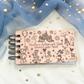 Fairytale Castle and Balloons Autograph Book  - Custom Wood Book - Theme Park Journal
