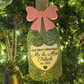 Personalized “Our First Christmas as Mr & Mrs” Champagne Bottle Ornament - Newlywed Gift