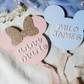 Personalized Acrylic Baby Name Sign - Mouse Ear Nursery Decor Birth Announcement Keepsake