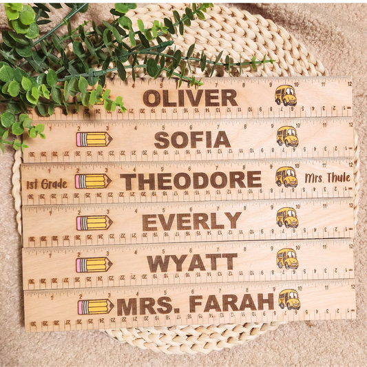 Custom Wooden Ruler