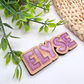 Custom Name Mini Magnet  Personalized Wood and Acrylic Fridge Magnet  - Back to School - Teacher Gift - Fridge Decor