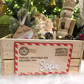North Pole Mail Christmas Eve Delivery Plaque - Personalized Crate Sign
