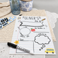 Personalized First Day of School Board - Notebook Doodle School Acrylic Sign - Back to School Photo Prop