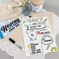 Personalized First Day of School Board - Notebook Doodle School Acrylic Sign - Back to School Photo Prop