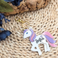 Custom Unicorn NFC Bag Tag - Personalized Emergency Kids Backpack Tag