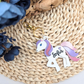 Custom Unicorn NFC Bag Tag - Personalized Emergency Kids Backpack Tag