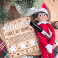 Personalized Elf Daily Report Board – Snowflake & Star Design - Reusable Dry Erase Report Card