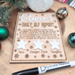 Personalized Elf Daily Report Board – Snowflake & Star Design - Reusable Dry Erase Report Card