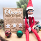 Personalized Elf Daily Report Board – Snowflake & Star Design - Reusable Dry Erase Report Card