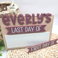 Personalized First & Last Day School Board - Custom Wood and Acrylic Photo Prop - Dry‑Erase, Interchangeable, Back‑to‑School Gift
