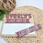 Personalized First & Last Day School Board - Custom Wood and Acrylic Photo Prop - Dry‑Erase, Interchangeable, Back‑to‑School Gift