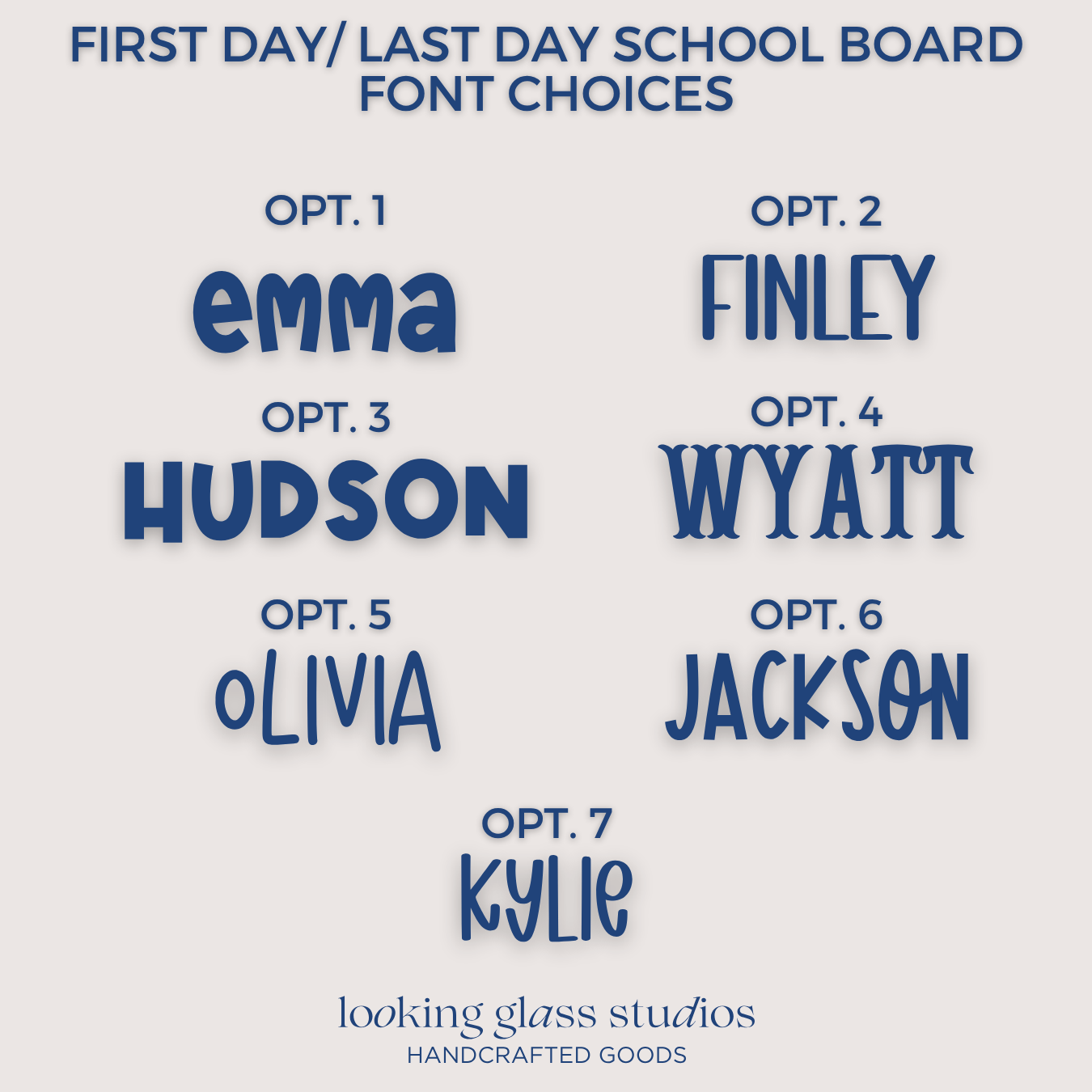 Personalized Large School Board - First & Last Day Photo Prop - Back To School