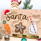 Dear Santa Milk & Cookies Board - Personalized Christmas Eve Tray