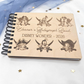 Custom Pirate Autograph Book - Personalized Wooden Travel Memory Book Theme Park Cruise Vacation Gift