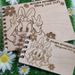 Sweet As A Daisy Wood Autograph Book - Custom Keepsake Souvenir