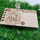 Sweet As A Daisy Wood Autograph Book - Custom Keepsake Souvenir