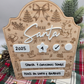Dear Santa Dry Erase Board - Personalized Christmas Keepsake - Reusable Holiday Photo Prop