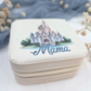 Personalized Travel Jewelry Case - Castle Vacation Keepsake Box