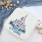 Personalized Travel Jewelry Case - Castle Vacation Keepsake Box