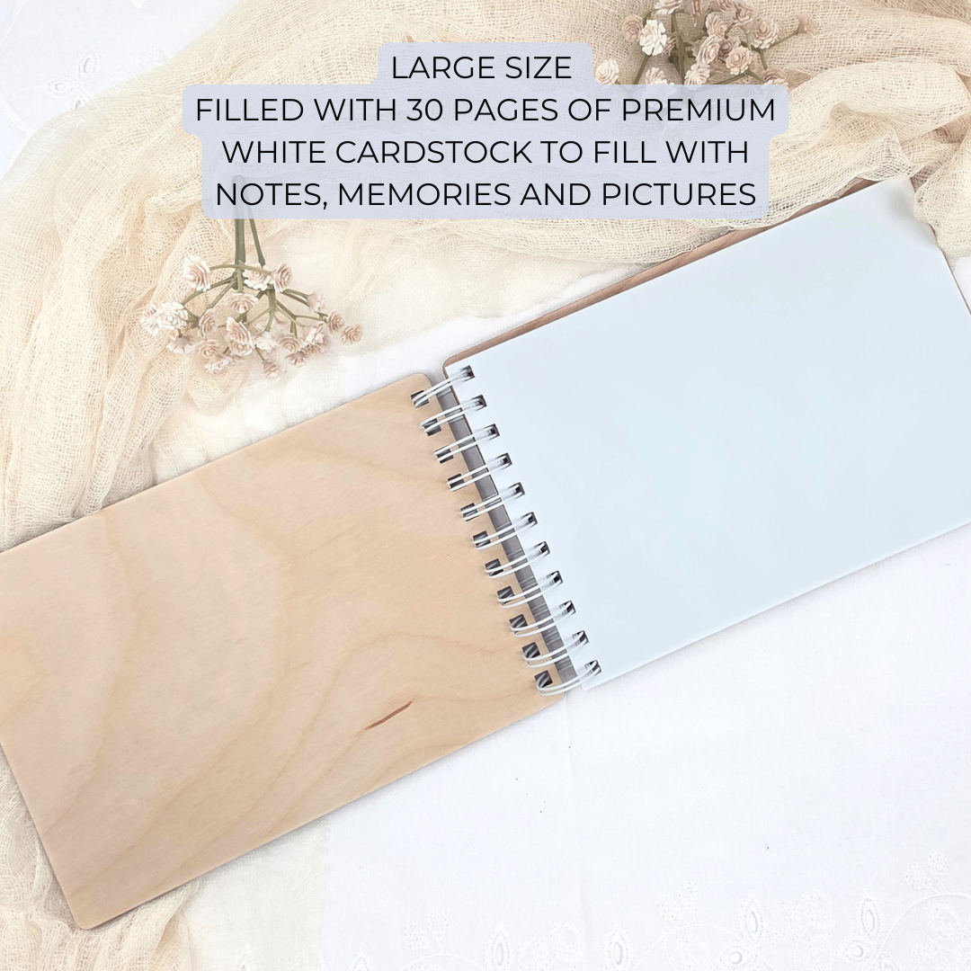 Personalized Letters to Mama Book - Custom Wooden Memory Keepsake Journal - Mother’s Day Gift