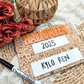 Halloween Costume Photo Prop: Engraved Birch Wood, Reusable Dry Erase