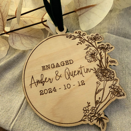 Engaged Moment Ornament