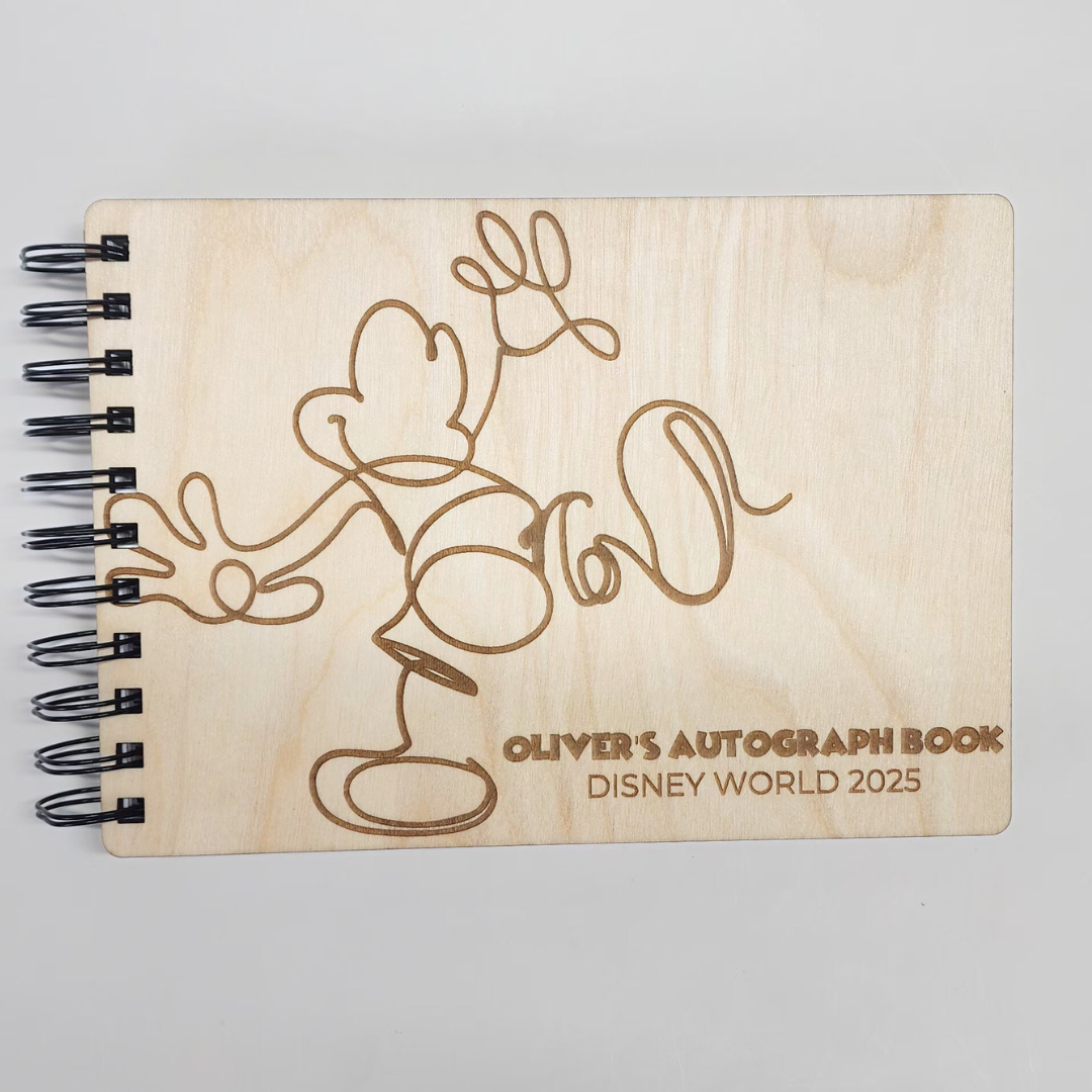 Large Custom Wood Autograph Book