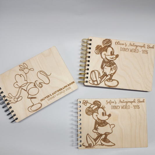 Large Custom Wood Autograph Book