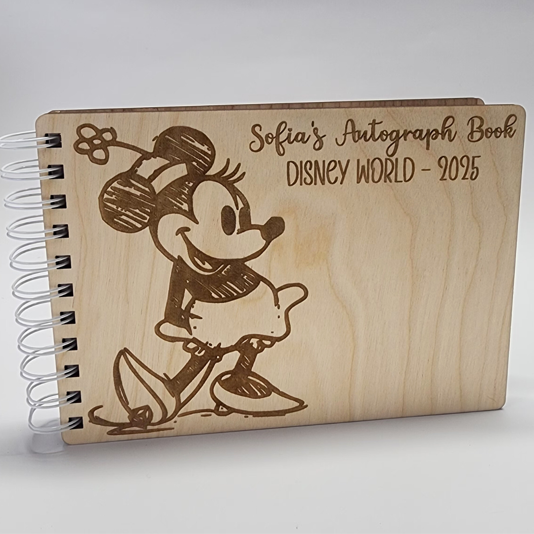 Large Custom Wood Autograph Book