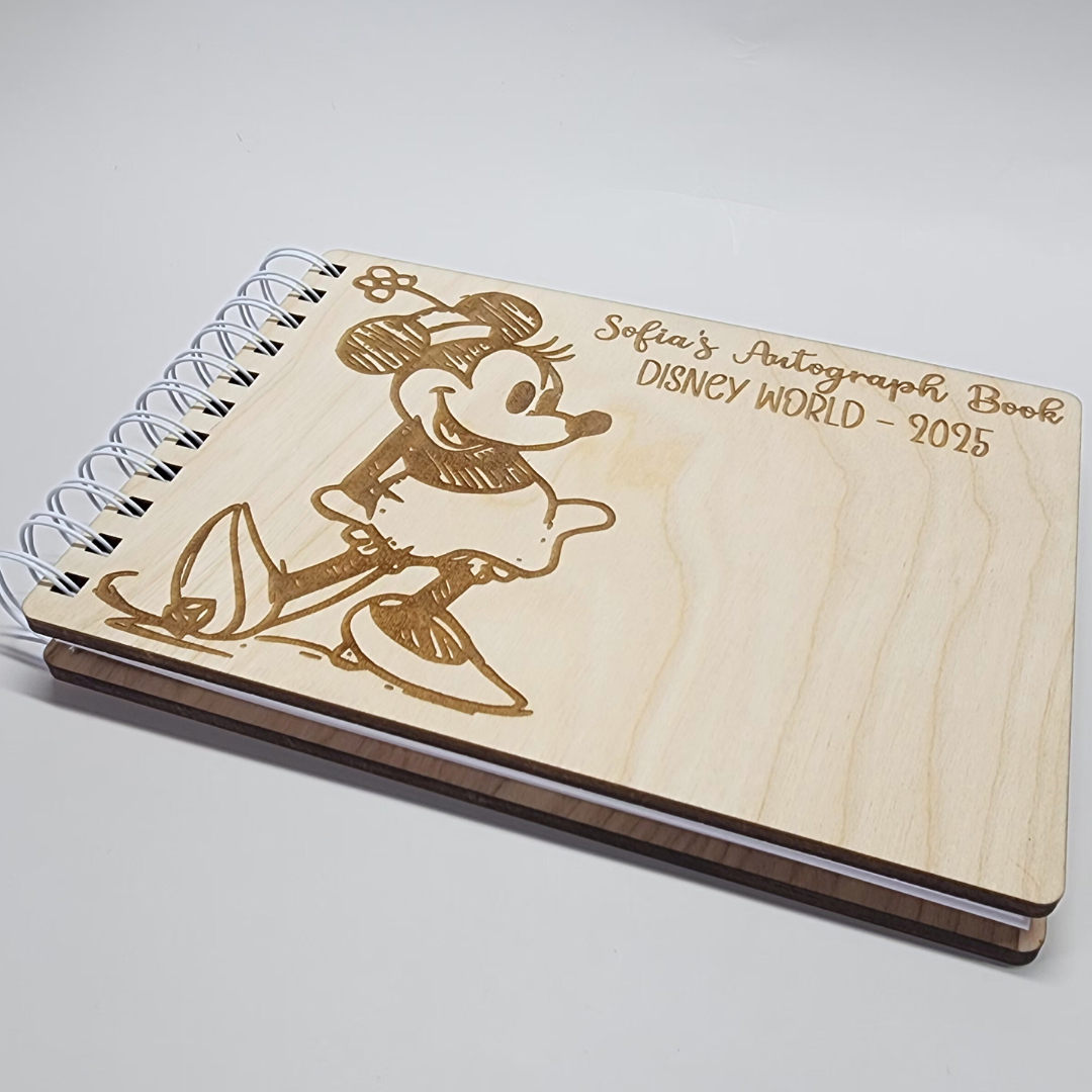 Large Custom Wood Autograph Book