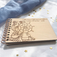 Personalized Cruise Autograph Book for Kids - Engraved Birch Wood Memory Album, Custom Vacation Signature Keepsake Journal