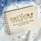 Custom Engraved Friends Wood Autograph Book - Personalized Travel Keepsake Journal