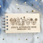 Custom Engraved Friends Wood Autograph Book - Personalized Travel Keepsake Journal