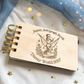 Custom Engraved Fairy Tink Wood Autograph Book - Personalized Travel Keepsake Journal