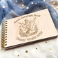 Custom Engraved Fairy Tink Wood Autograph Book - Personalized Travel Keepsake Journal