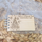 Castle Custom Wood Autograph Book