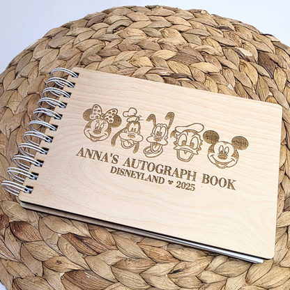 Fab Five Custom Wood Autograph Book