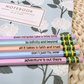 Magical Affirmations Engraved Pastel Pencils