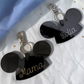 Personalized Mouse Hat Bag Tag - Custom Acrylic Name Keychain