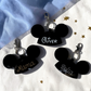 Personalized Mouse Hat Bag Tag - Custom Acrylic Name Keychain