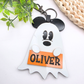 Personalized Ghost Halloween Bag Tag - Boo Basket Name Tag  - Cute Ghost Keychain - Glitter Bow or Classic Ears  - Spooky Gift Idea