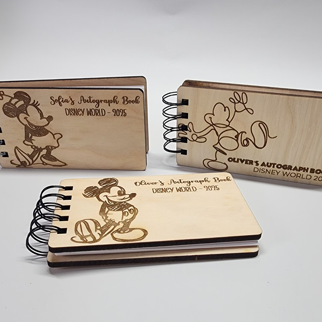 Mini Custom Wood Autograph Book