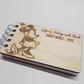 Mini Custom Wood Autograph Book