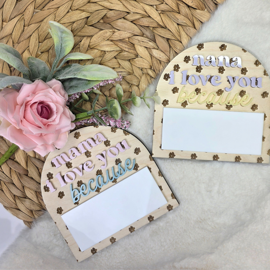Floral Pattern Mother's Day Dry Erase Memo Board