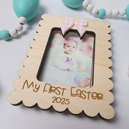 My First Easter Scalloped Edge Magnet