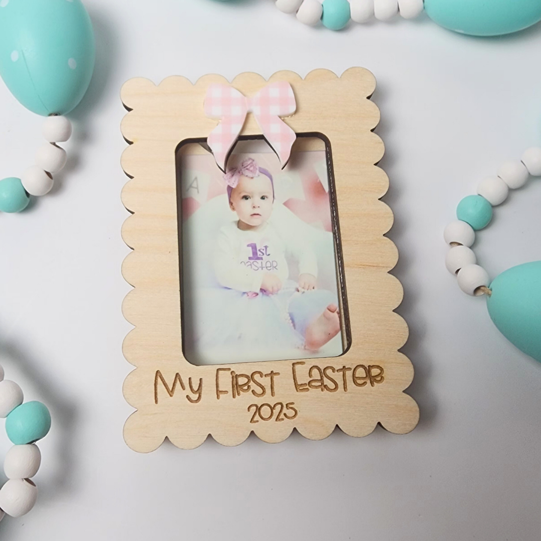 My First Easter Scalloped Edge Magnet